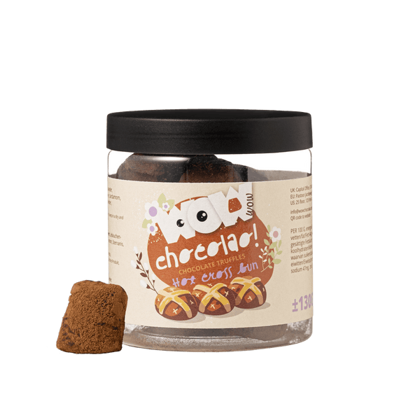 Hot Cross Bun – Trufle Czekoladowe – Wielkanoc – Słoik prezentowy 130 g