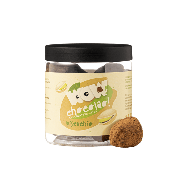 Pistazien-Schokoladentrüffel Geschenkglas 130g | Feine Pistazien-Schokolade