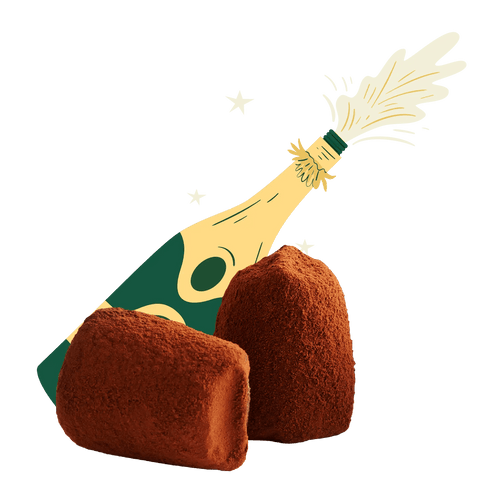 Champagne Chocolate Truffles - Bulk - WOW Chocolao!