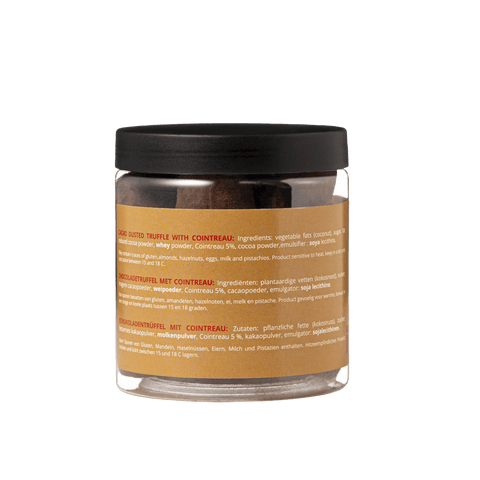 Cointreau Christmas Truffles Gift Jar 130g | Orange Liqueur Chocolate - WOW Chocolao!