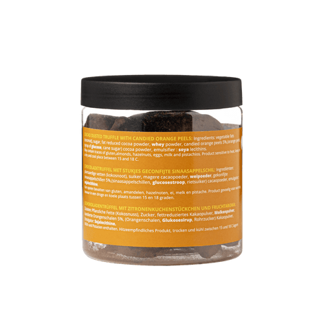 Confit Orange Kings Day Truffles Gift Jar 130g | Royal Orange Chocolate - WOW Chocolao!