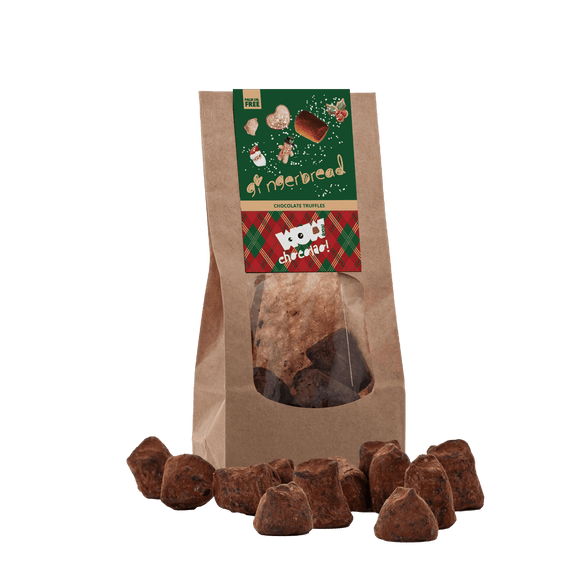 Gingerbread Chocolate Truffles - Christmas Edition - Biodegradable bag 130g - WOW Chocolao!