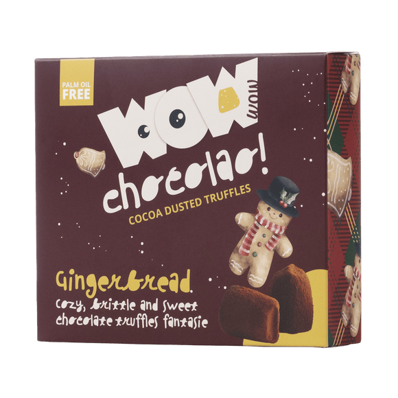 Gingerbread Chocolate Truffles XL Box 250g | Cozy Spiced Christmas Chocolate - WOW Chocolao!