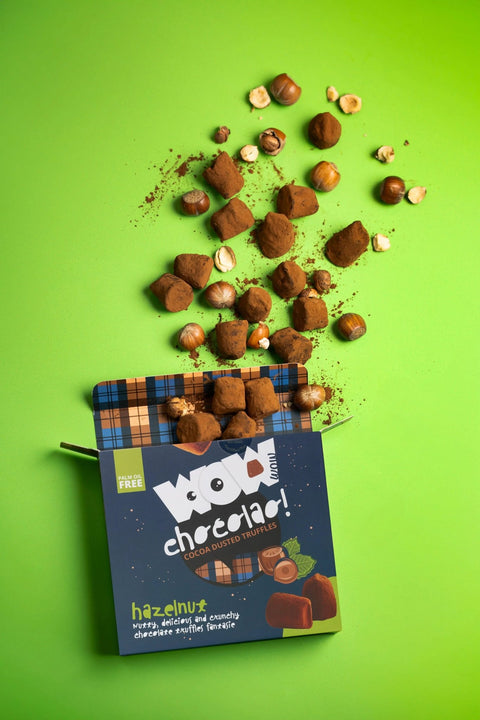 Hazelnut Chocolate Truffles XL Box 250g | Roasted Hazelnut Chocolate - WOW Chocolao!