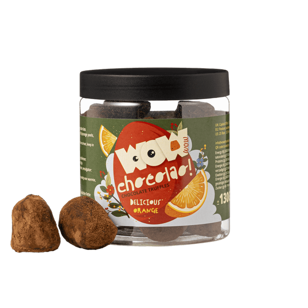 Orange - Easter Chocolate Truffles - Gifting jar 130g