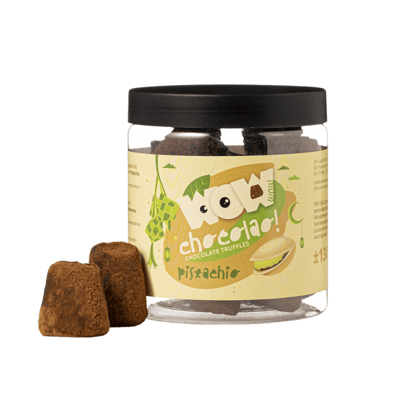 Pistachio Eid Chocolate Truffles Gift Jar 130g | Festive Luxury Chocolate