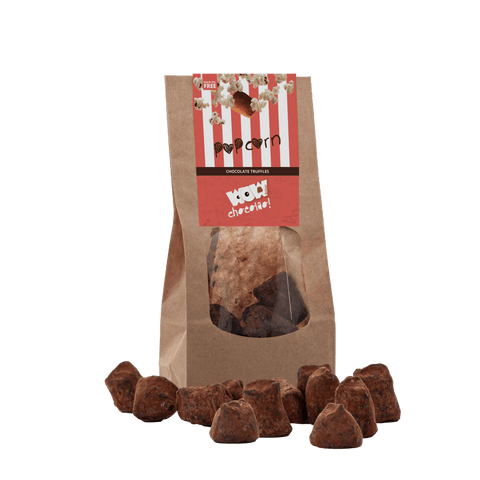 Popcorn Chocolate Truffles - Biodegradable bag 130g - WOW Chocolao!
