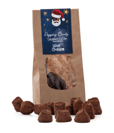 Popping Candy Chocolate Truffles - Christmas Edition - Biodegradable bag 130g - WOW Chocolao!