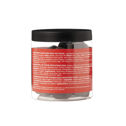 Red Fruits Pie Chocolate Truffles Gift Jar 130g | Fruity Dessert Chocolate - WOW Chocolao!