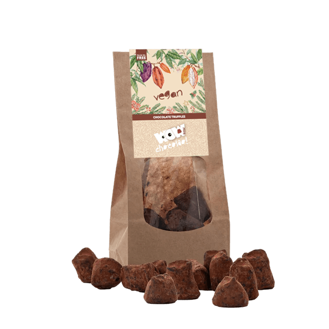 Vegan Chocolate Truffles - Christmas Edition - Biodegradable bag 130g - WOW Chocolao!
